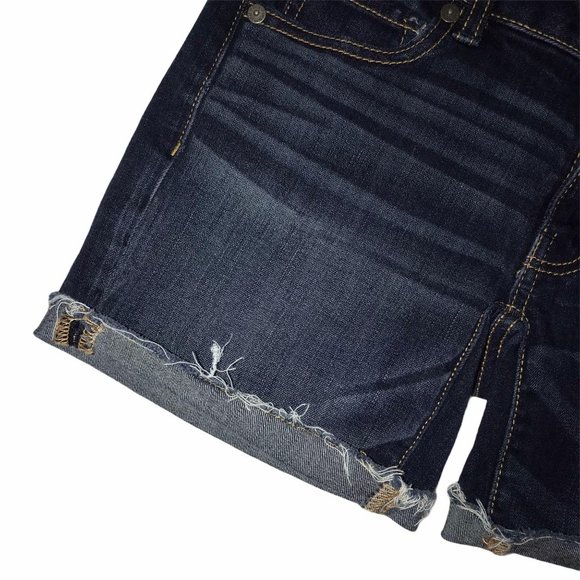 American Eagle Distressed Super Stretch Shorts 00 - Picture 4 of 8